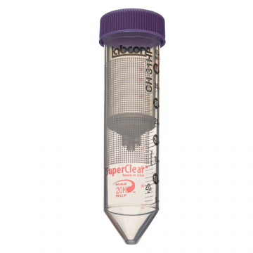 50mL SuperClear&reg;  Centrifuge Tubes with Filtrox&reg; 10-30 Micron Depth Filter, In Box