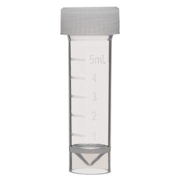 MetalFree&reg; 5mL Specimen Collection and Storage Vials with Caps, in Bags