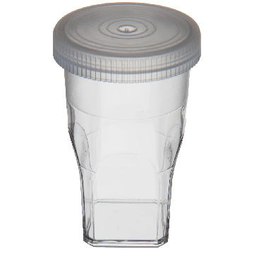 25 mL Sample Dilution Vials with Attached Caps, in Sectioned Box