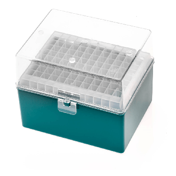 Refillable 96 Racks for Eclipse&trade; 100-1250 &#181;L Refill Tips, Teal, Autoclavable