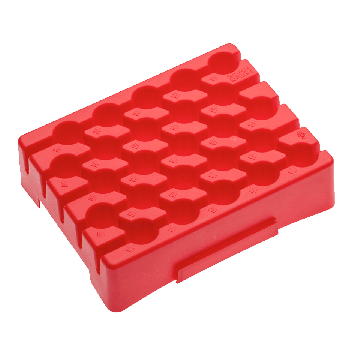 Reusable Racks for 15mL & 5mL Centrifuge Tubes, Red