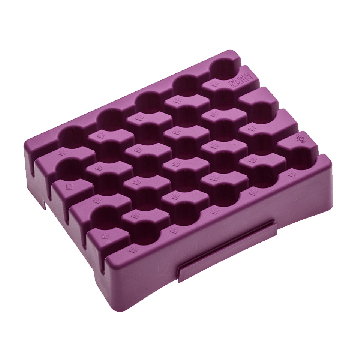 Reusable Racks for 15mL & 5mL Centrifuge Tubes, Purple