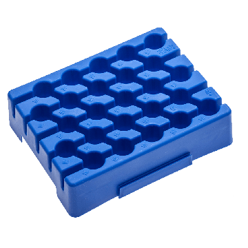 Reusable Racks for 15mL & 5mL Centrifuge Tubes, Blue