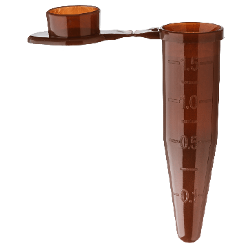 1.5mL UVSafe&reg; Microcentrifuge Tubes, Amber, in Resealable Bag