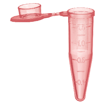 1.5 mL SuperSpin&reg; Microcentrifuge Tubes, Red, in Resealable Bag