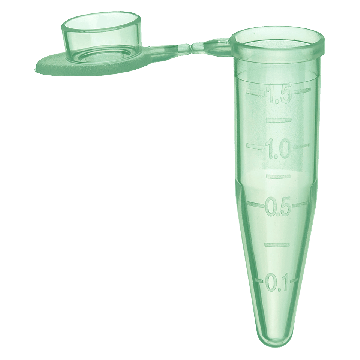 1.5 mL SuperSpin&reg; Microcentrifuge Tubes, Green, in Resealable Bag