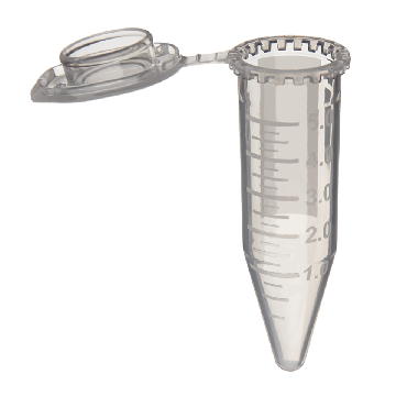 5.0 mL SuperClear&reg; Centrifuge Tubes with Attached Caps, Clear, in Resealable Bag