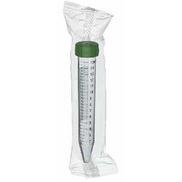 15mL SuperClear&reg; Centrifuge Tubes, Individually Wrapped, Sterile