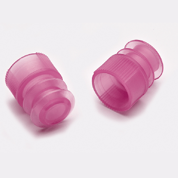 Plug Style Caps for 12x75 mm Culture Tubes, Purple Color, in Bags