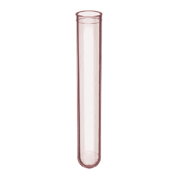 SuperClear&reg; 12x75 mm Culture Tubes, Polypropylene, Red Color, in Bags