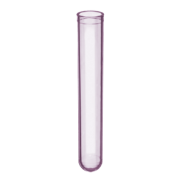 SuperClear&reg; 12x75 mm Culture Tubes, Polypropylene, Purple Color, in Bags