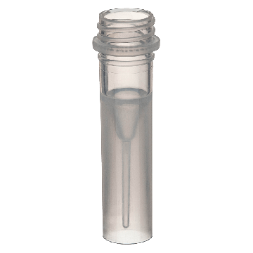 SuperClear&reg; 0.5 mL Freestanding Screw Cap Microcentrifuge Tubes with Caps, 50 per Bag, Sterile