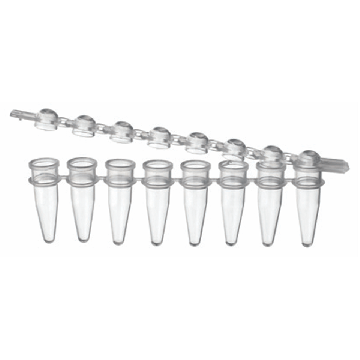 PurePlus&reg; 0.2 mL 8-Well PCR Tube Strips with Attached Bubble Cap Strips